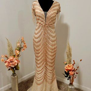 U &M Collection Gold Sequin Dress